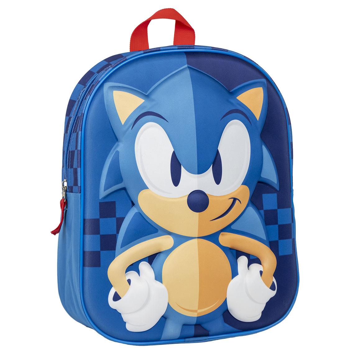 Sonic - zaino per bambini 3d, blu